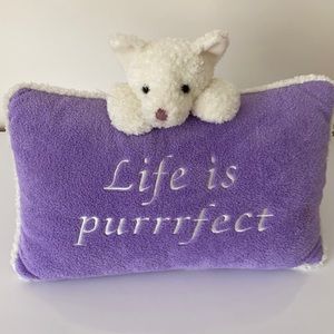 Adorable pillow  lavender / White